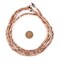 The Bead Chest Copper Rounded Cube Beads 3mm, Full Strand of Quality Metal Spacers for DIY Jewelry Design